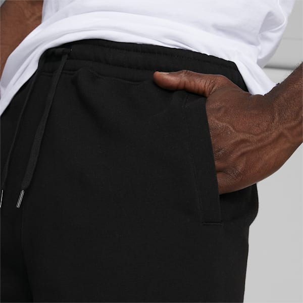 Shorts con logo de 10" para hombre, Cotton Black-Puma White, extralarge